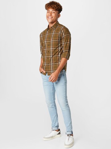 LEVI'S ® - Regular Fit Camisa 'Sunset 1 Pocket Standard' em verde