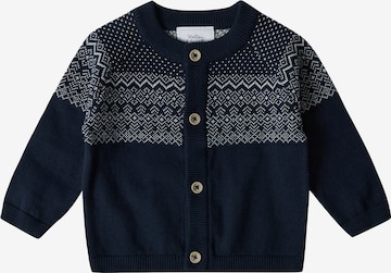 Stellou & Friends Knit Cardigan in Blue: front