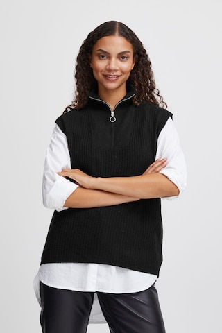 b.young Pullover 'Onema' in Schwarz: Vorderseite