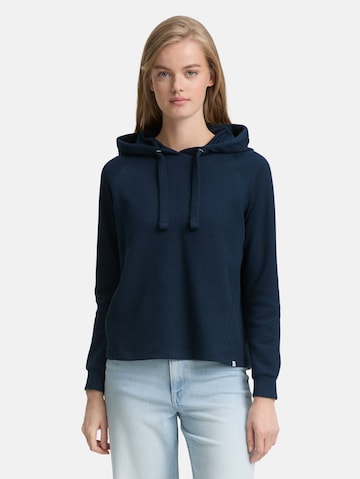 TOM TAILOR DENIM Sweatshirt in Groen: voorkant