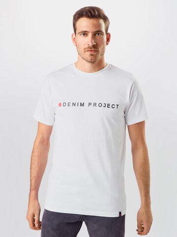 Coupe regular T-Shirt Denim Project en blanc : devant