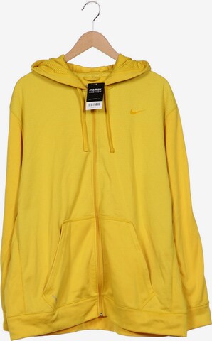 NIKE Sweatshirt & Zip-Up Hoodie in XXL in Yellow: front