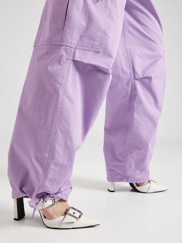 Samsøe Samsøe Široke hlačnice Hlače 'Chi' | vijolična barva