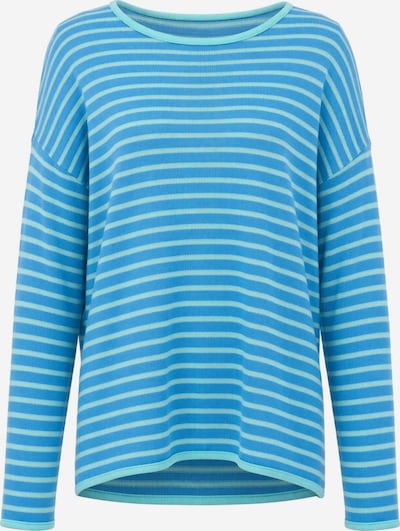 ARACH&CLOZ Oversized Shirt 'Langarmshirt Damen Oversize Shirt, Gestreiftes Off-Shoulder Top für Sommer und Urlaub' in S in Blue, Item view