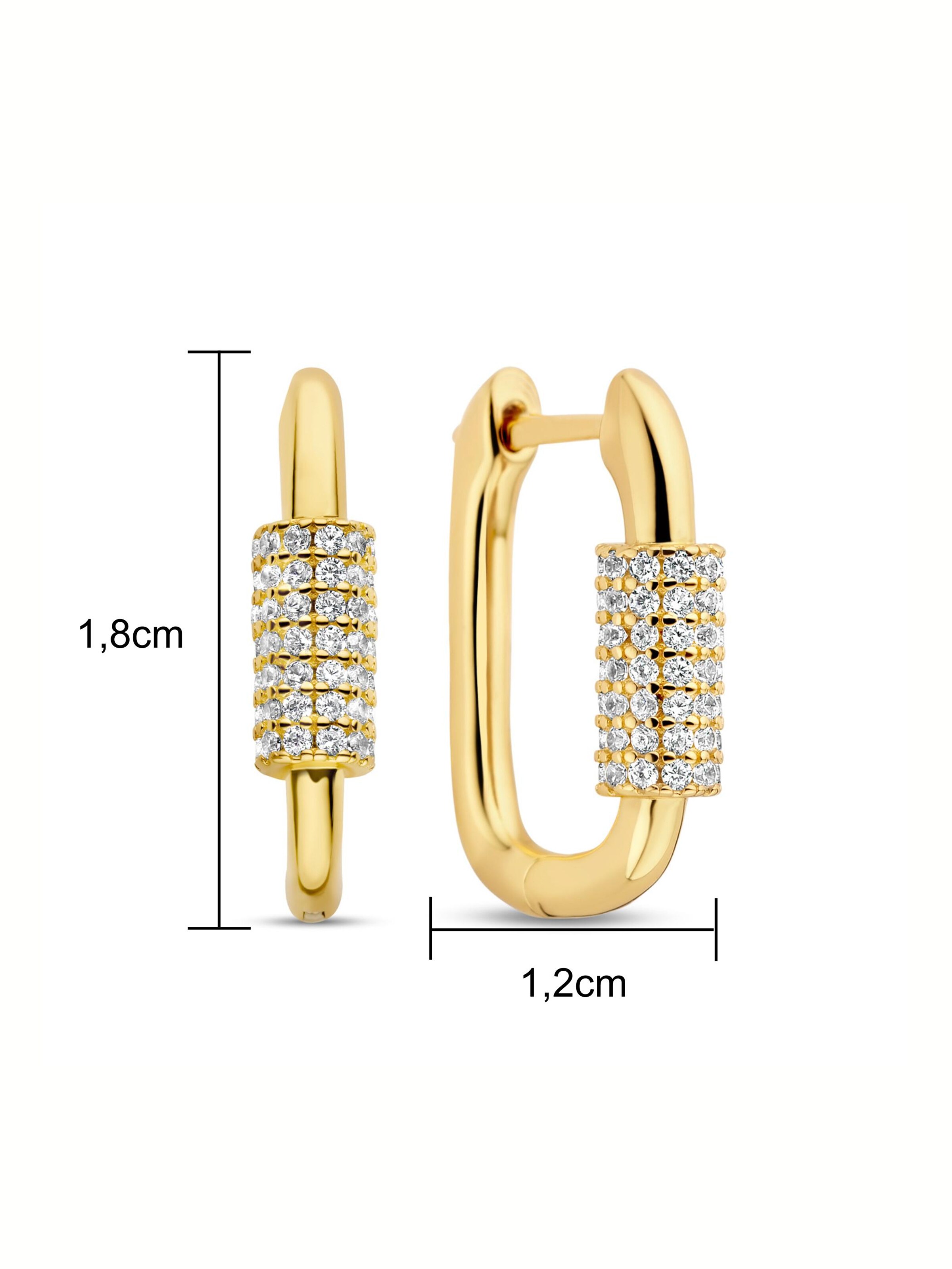 Kamiko Oorbellen 'DAZZLE Huggies' in Goud