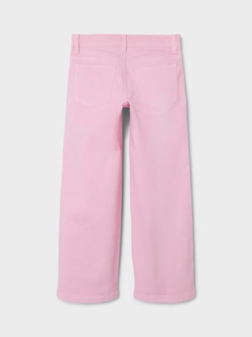 NAME IT Wide leg Jeans 'Rose' in Pink