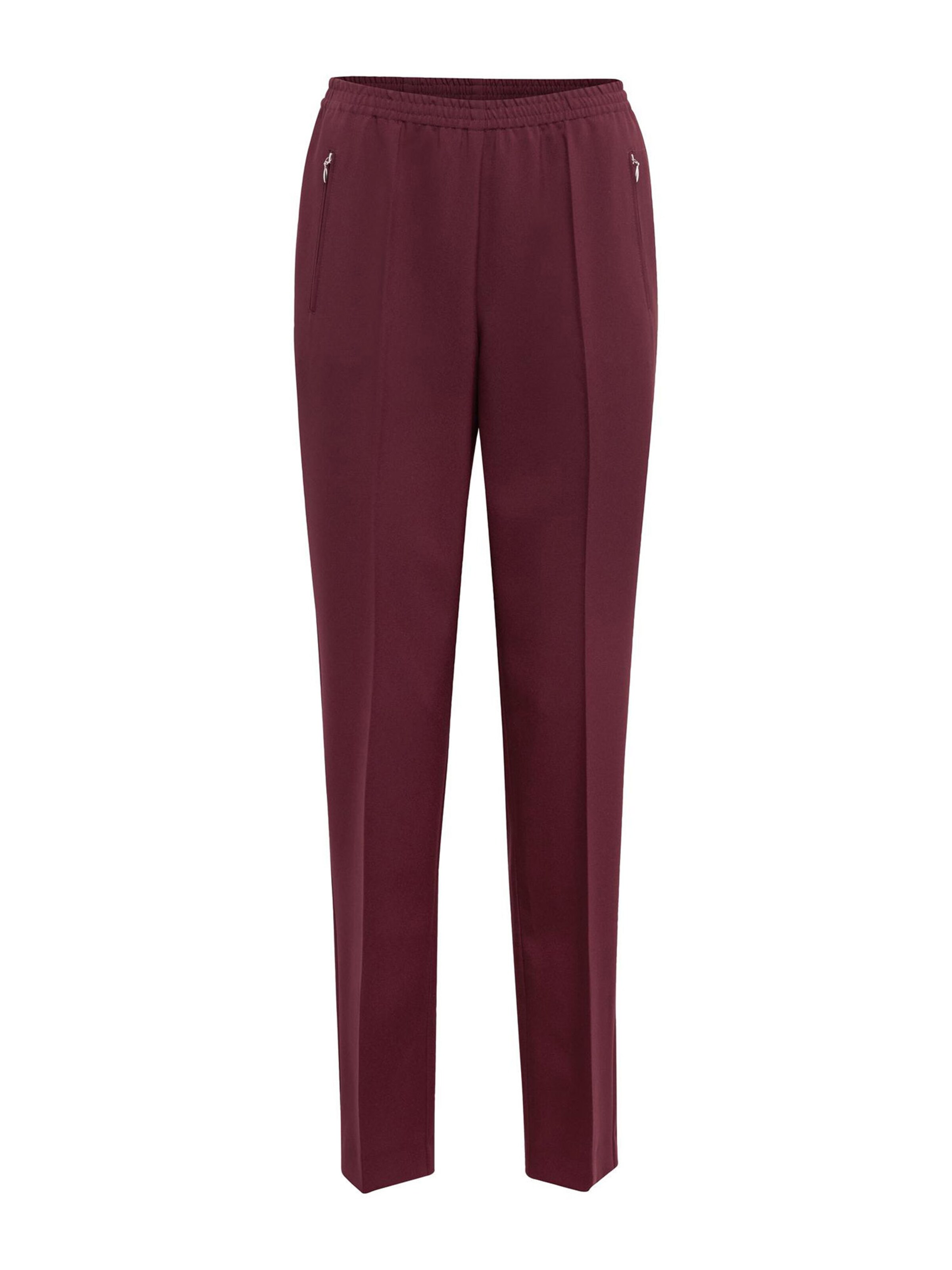 Goldner Regular Broek 'Louisa' in Rood: voorkant