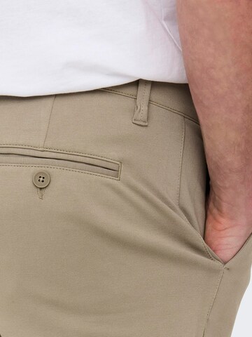 Only & Sons Regular Chino trousers 'Mark' in Beige