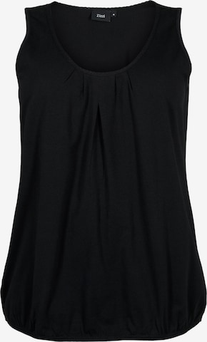 Zizzi Top 'Polly' in Black: front