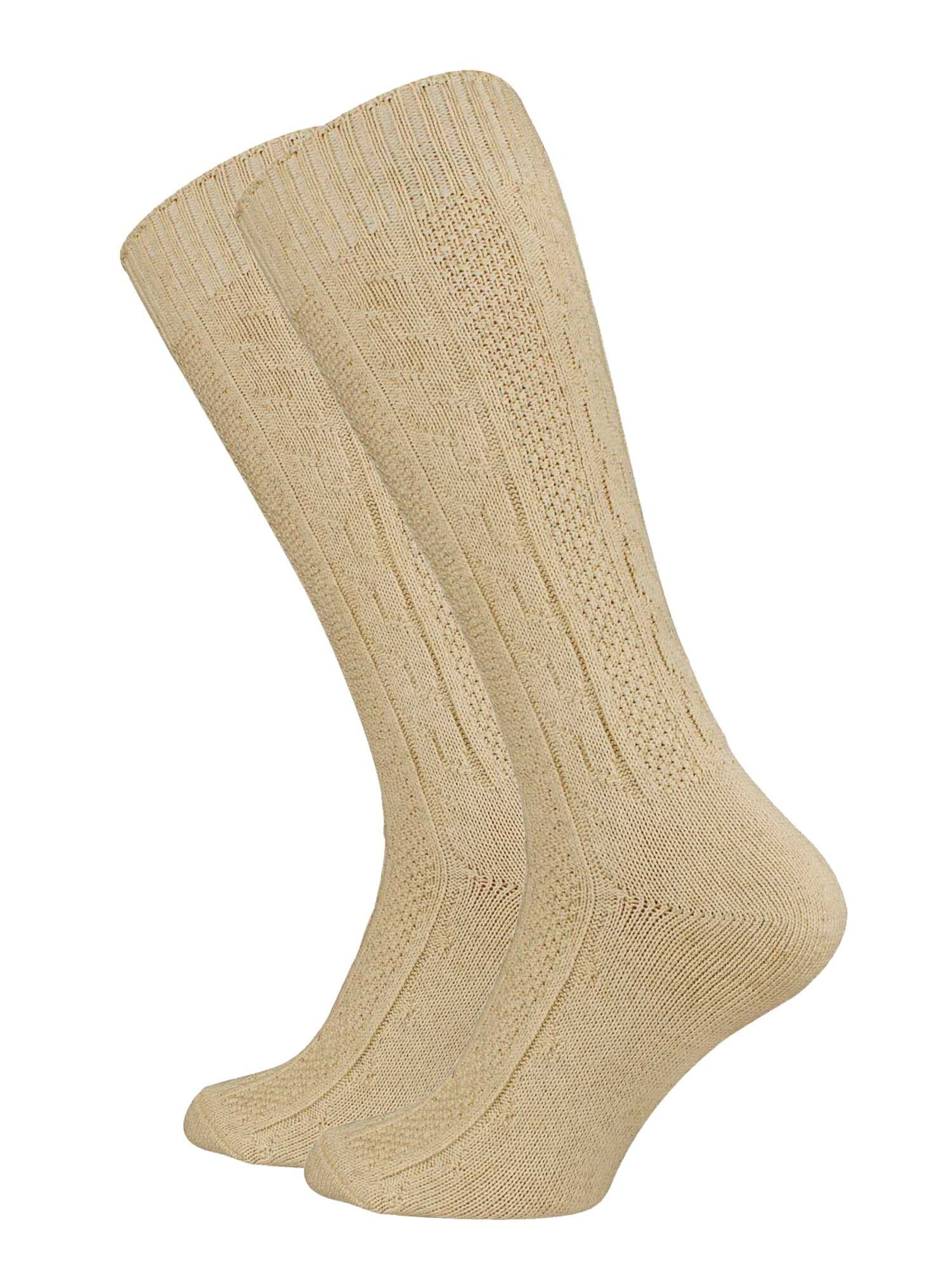 Chaussettes Cotton Prime en beige : devant