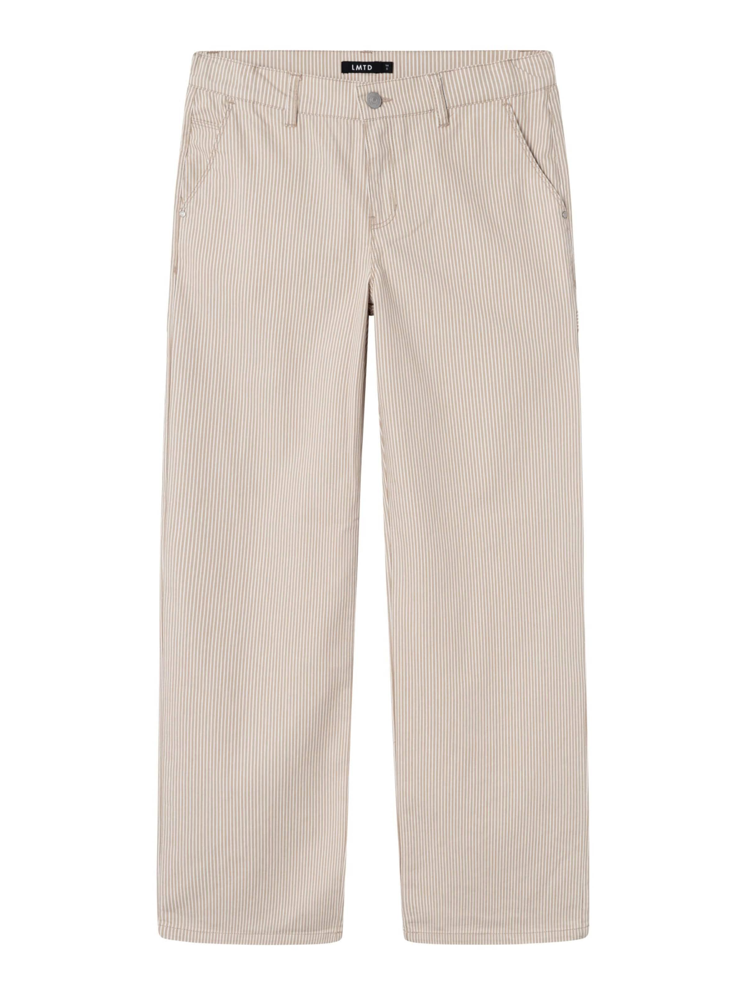 LMTD Wide Leg Bukser i beige: forside