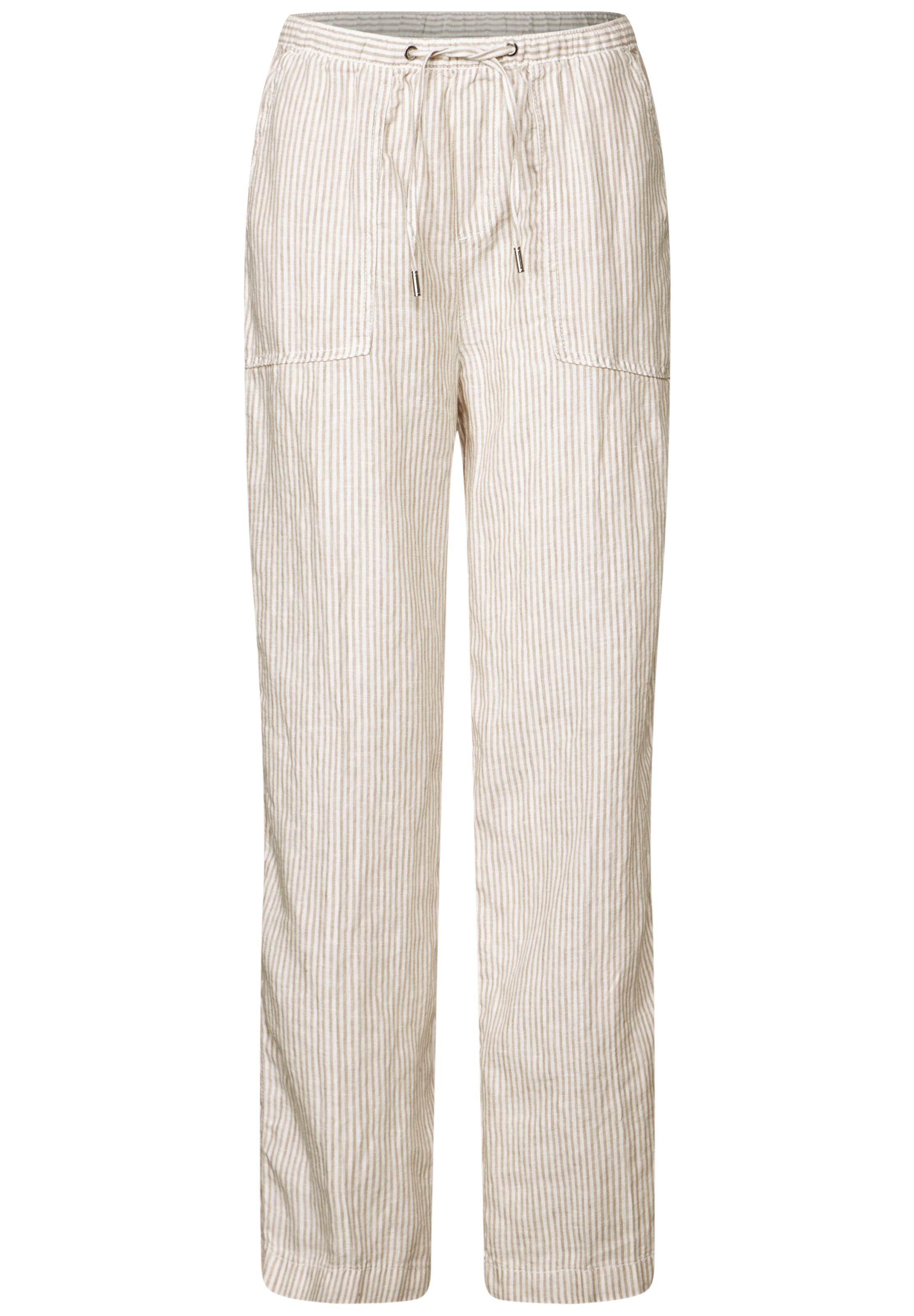 Street One Studio Loose fit Pants in Beige: front