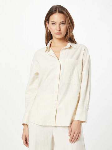Abercrombie & Fitch Blouse in Beige: front