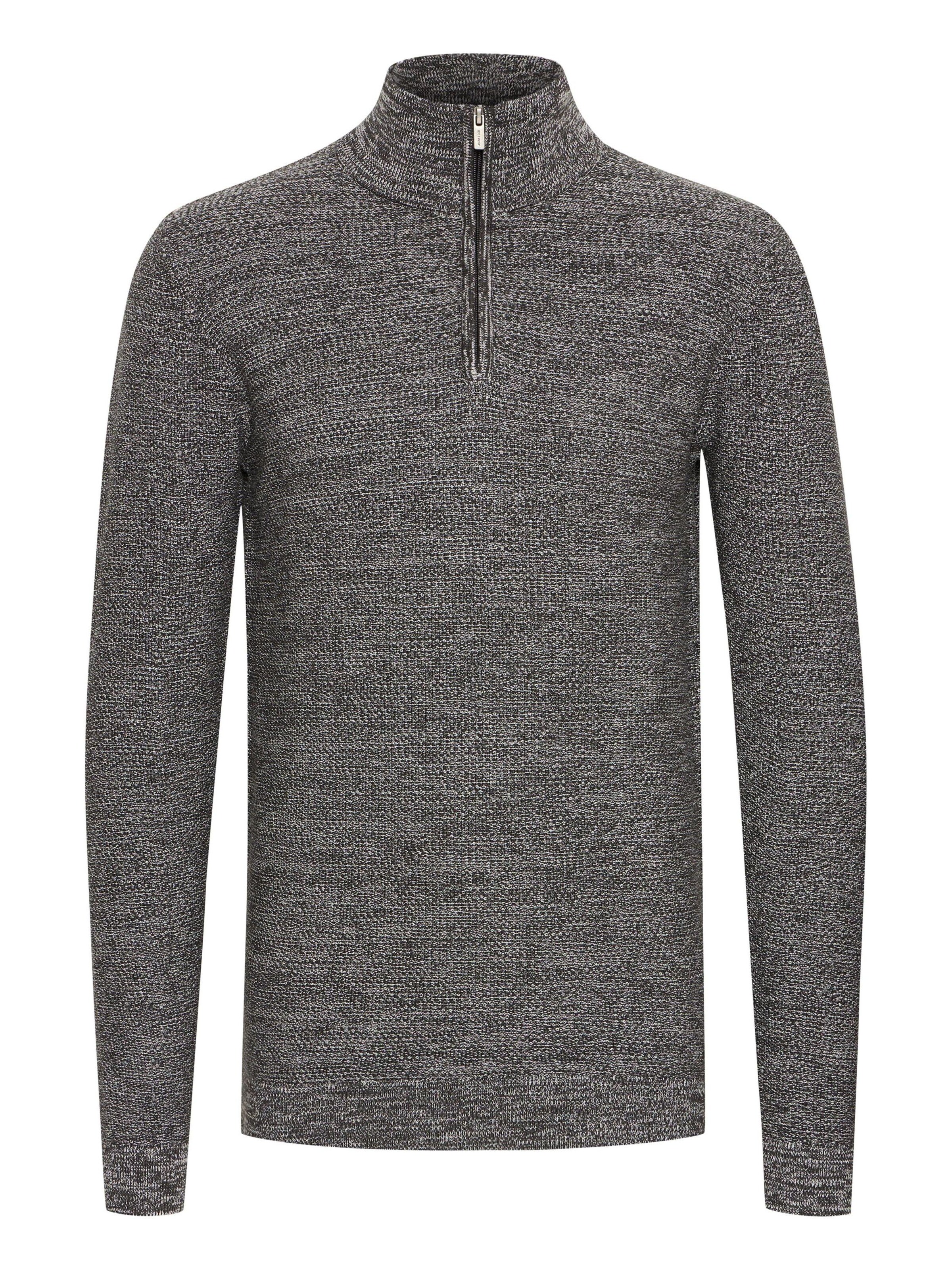 INDICODE JEANS Sweater 'Jador' in Grey: front