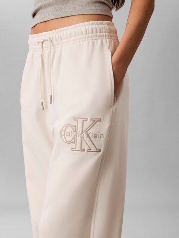Calvin Klein Jeans Regular Hose 'Terry' in Beige