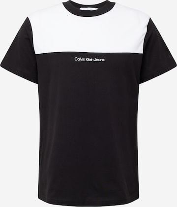 Calvin Klein Jeans - Camiseta en negro: frente