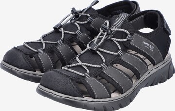 Rieker Hiking Sandals in Black