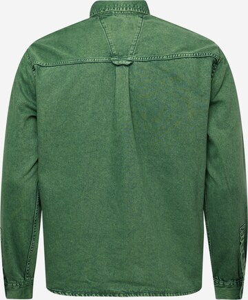 Blend Big Regular fit Button Up Shirt in Green