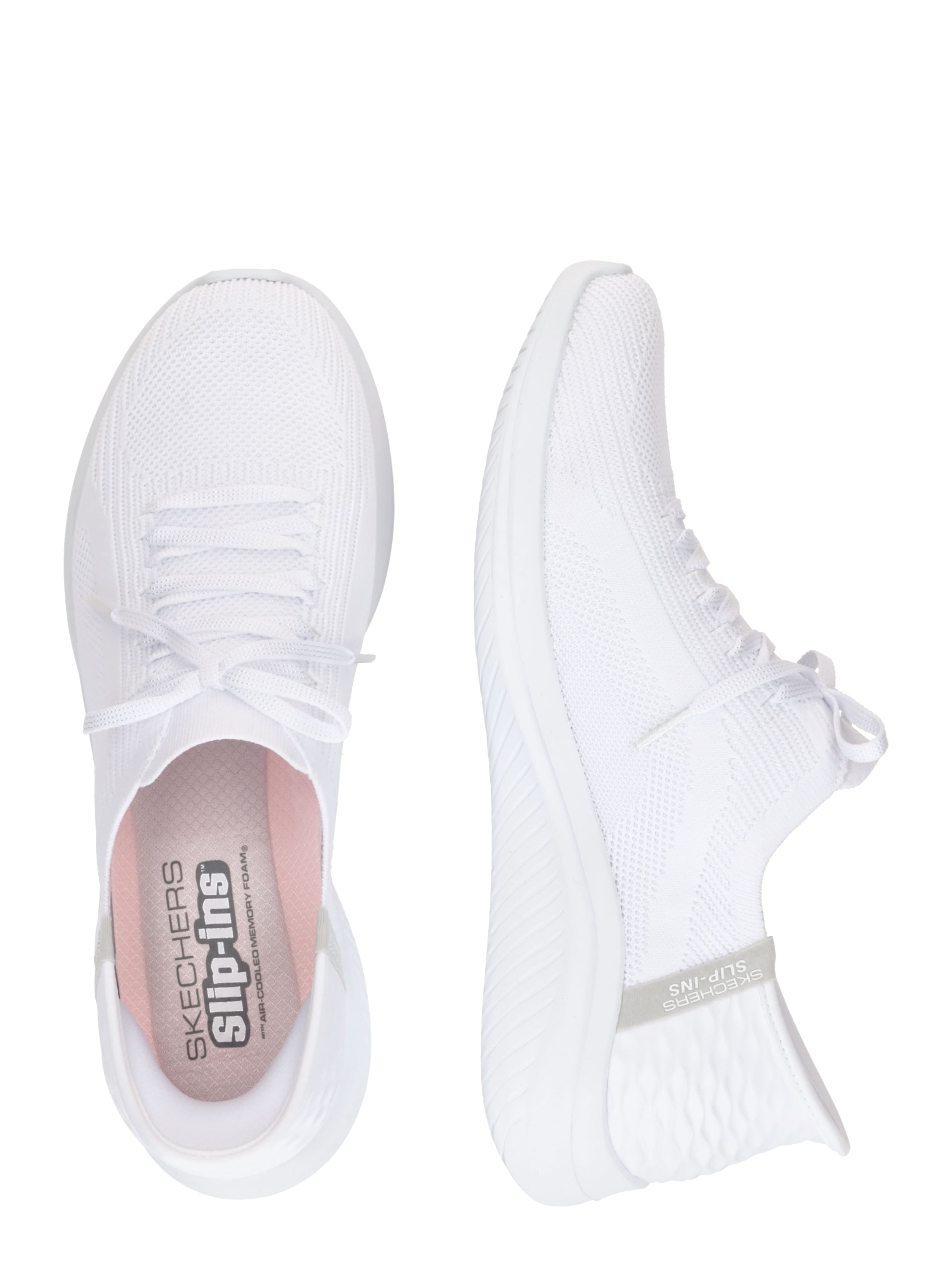 balts SKECHERS Zemie brīvā laika apavi 'Ultra Flex 3.0'