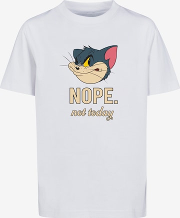 T-Shirt 'Tom And Jerry Nope Not Today' F4NT4STIC en blanc : devant