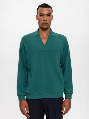 Antioch Sweater in Green: front