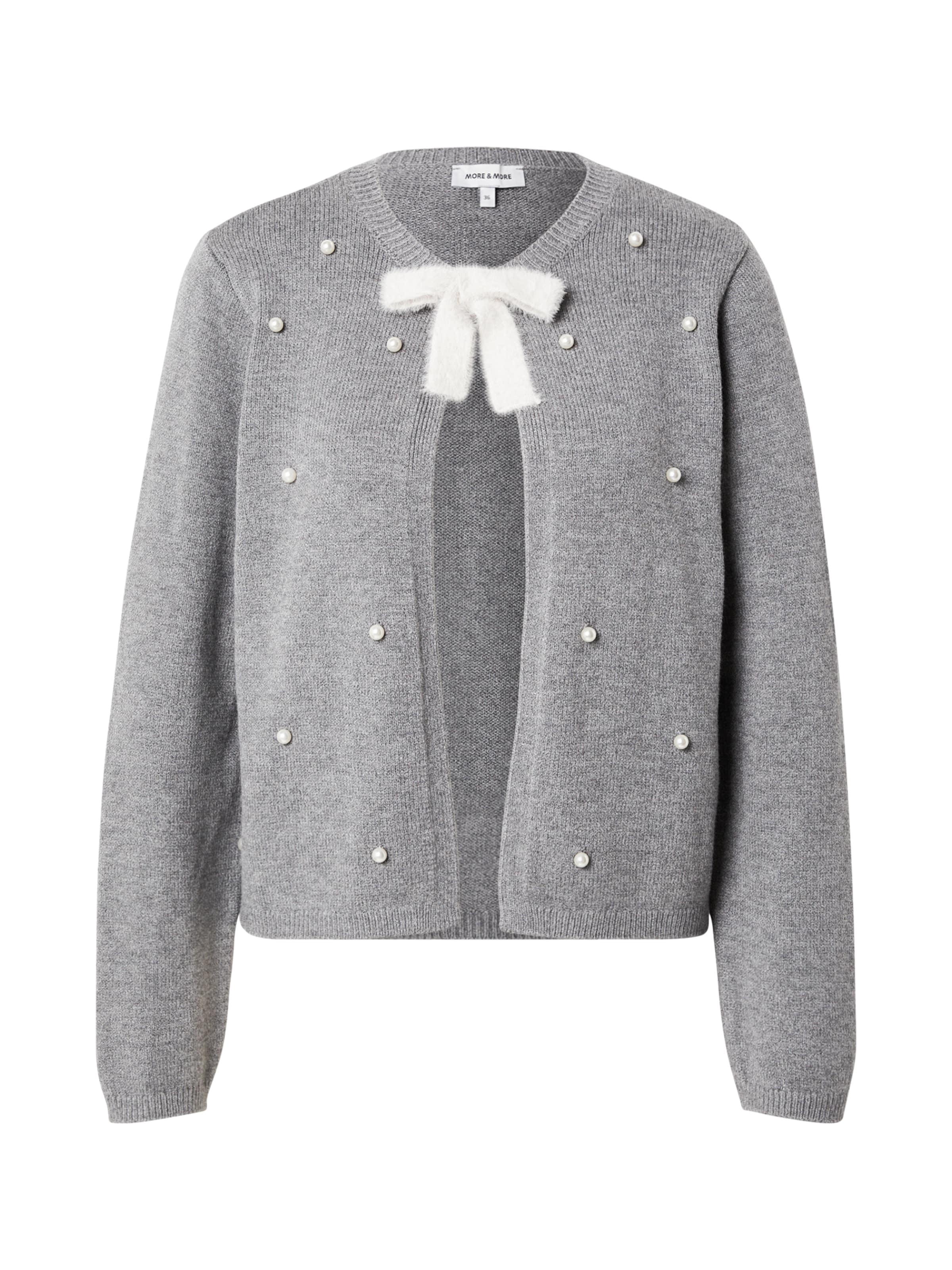 Cardigan MORE & MORE en gris : devant