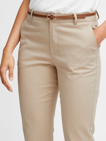 Effilé Pantalon à plis Oxmo en beige