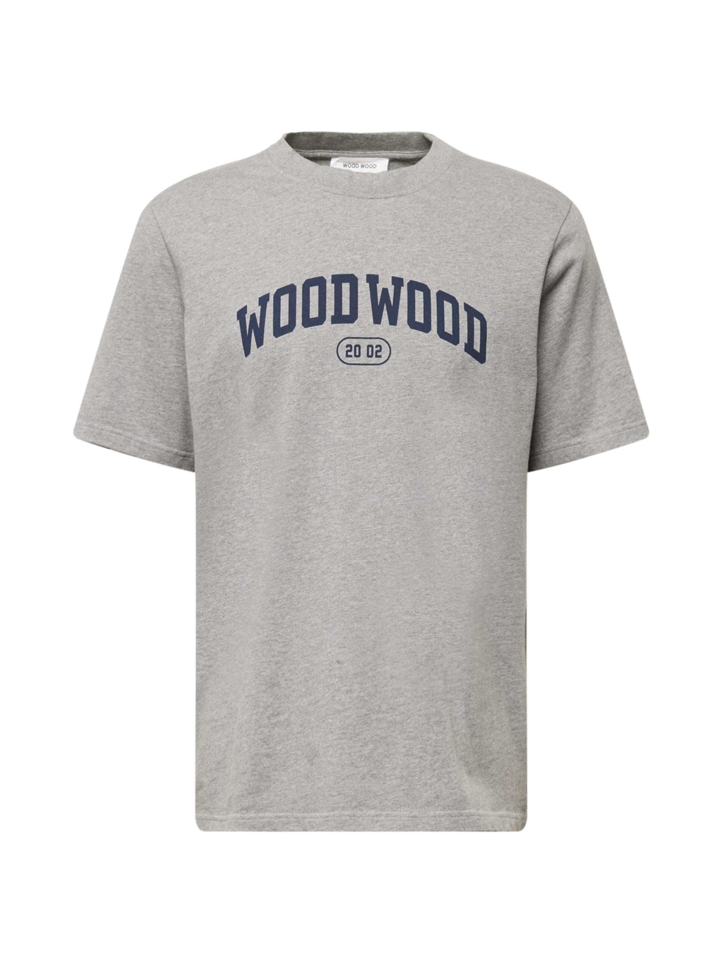 WOOD WOOD T-Shirt 'Bobby Ivy' in Grau: Vorderseite