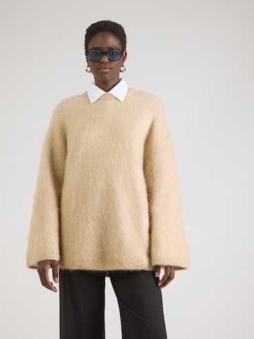 Pull-over oversize & Other Stories en beige : devant