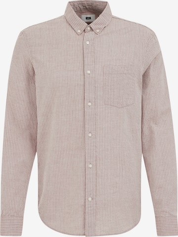 WE Fashion - Regular Fit Camisa em castanho: frente
