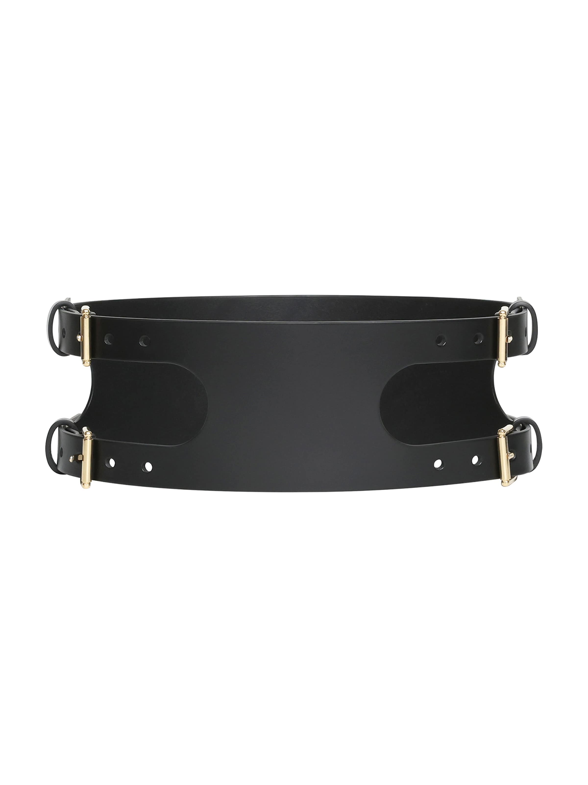 Haute Cuir Belt 'Orin' in Black: front