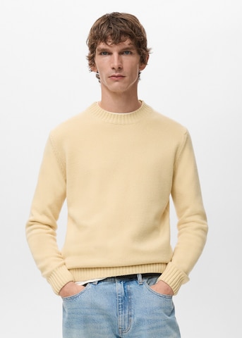 MANGO MAN Sweater 'lory' in Yellow: front