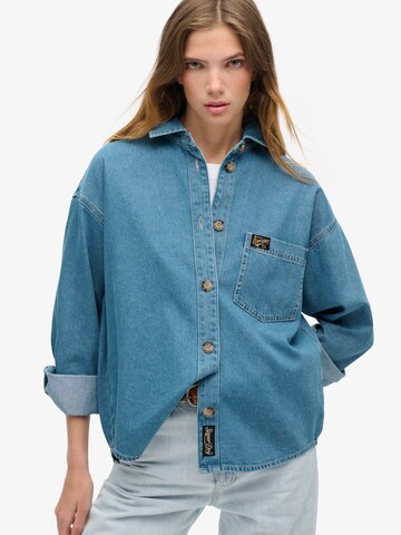 Superdry & Co Blouse in Blue: front