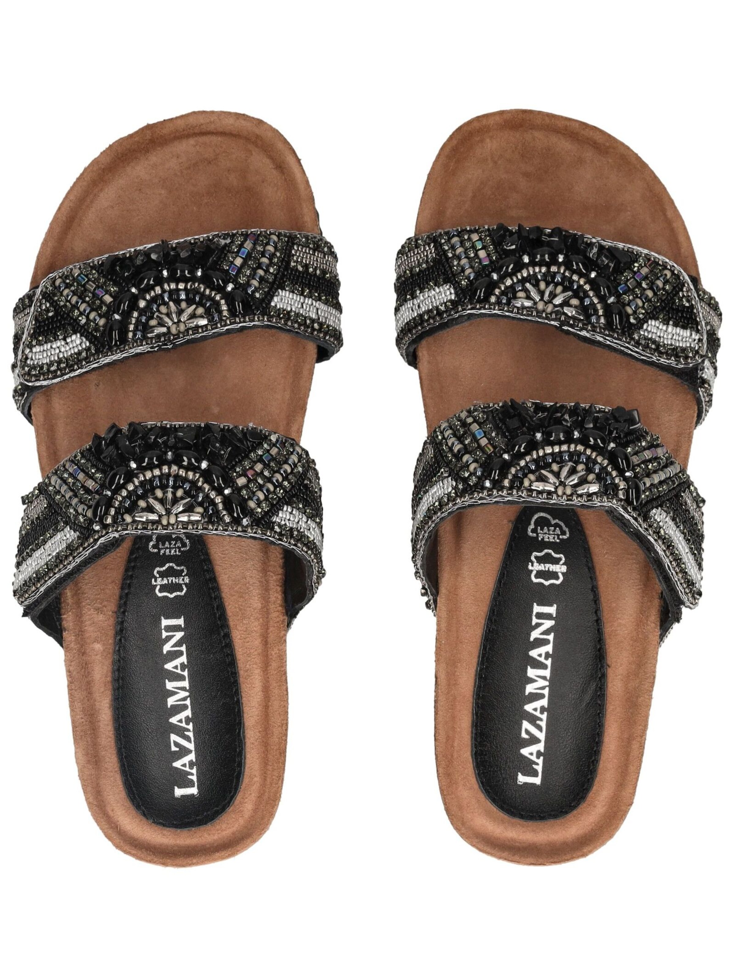 LAZAMANI Mules in Black