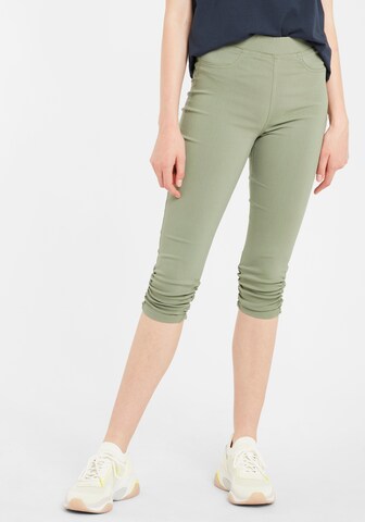 Skinny Pantalon 'KEIRA' b.young en vert : devant