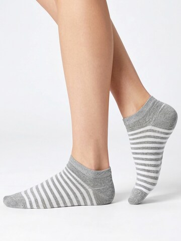 footstar Füßlinge 'Ringel'‌‌‌‌‌‌‌‌‌ in Grau