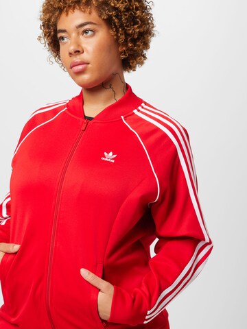 ADIDAS ORIGINALS Sweatjacke 'Adicolor Classics Sst' in Rot