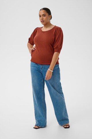 KAFFE CURVE Pullover 'KCRegitta' i brun