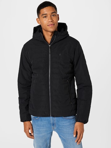 Alife and Kickin Between-Season Jacket 'Mr WhiteAK' in Black: front