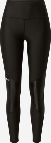 Pantalon de sport UNDER ARMOUR en noir : devant