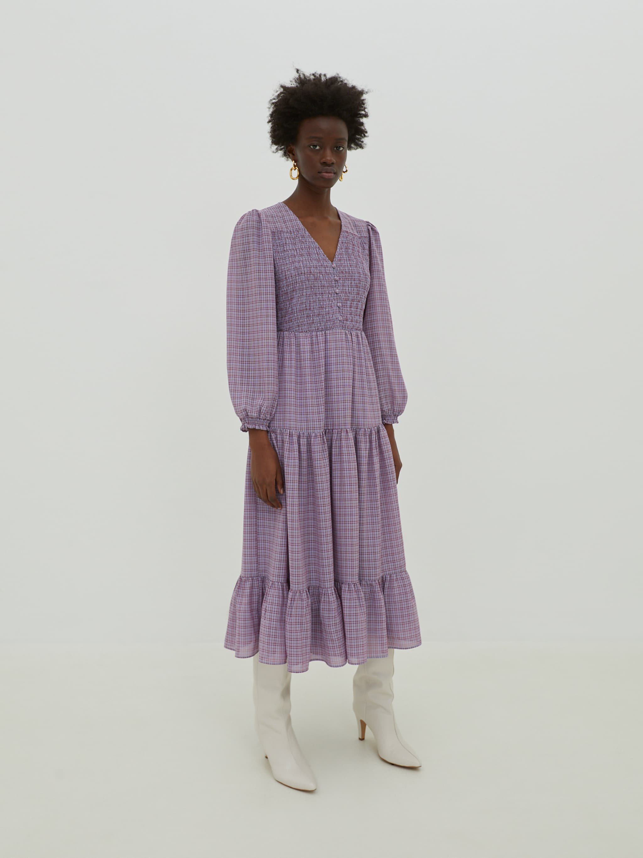 EDITED Producten Jurk 'Karla' Navy