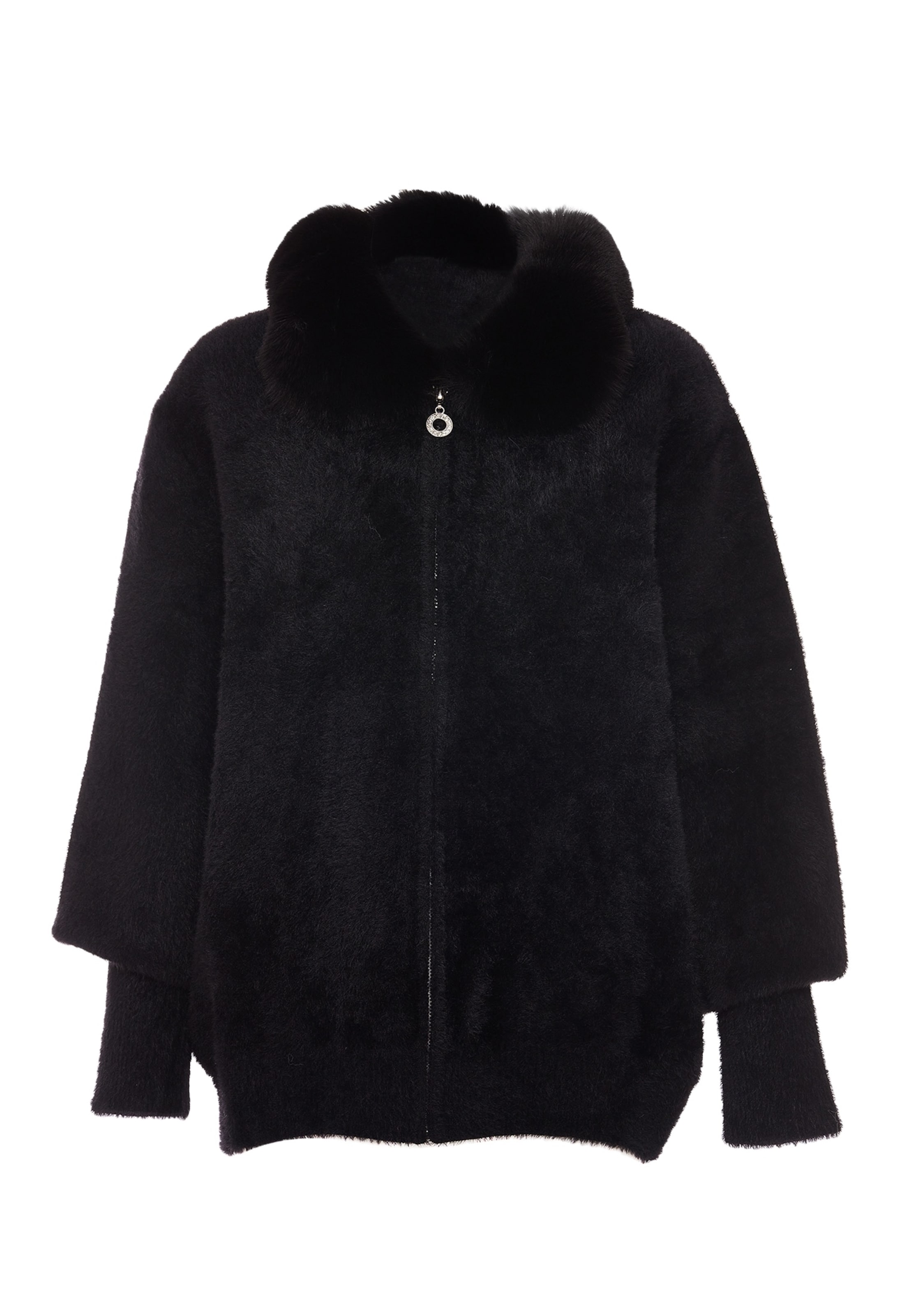 caneva Gebreid vest in Zwart: voorkant