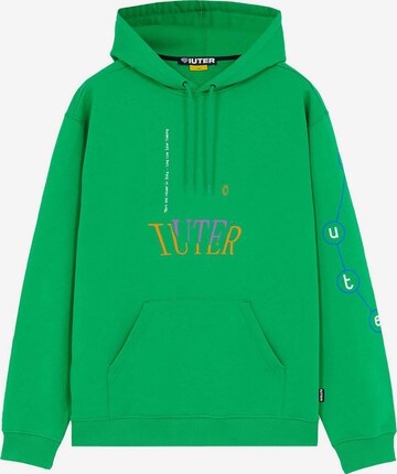 Sweat-shirt IUTER en vert : devant