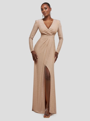 GODDIVA Festkjole i beige