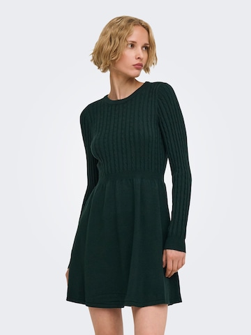 Robes en maille 'ONLFIA' ONLY en vert : devant