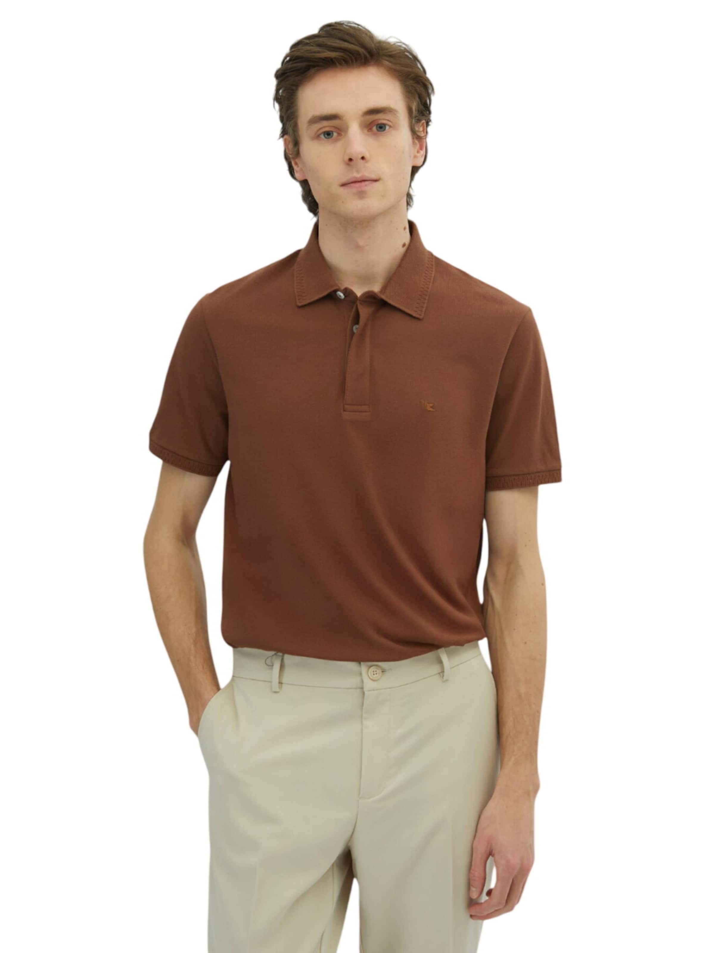 KİP Poloshirt in Braun: Vorderseite