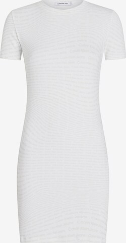 Calvin Klein Jeans Dress in White: front