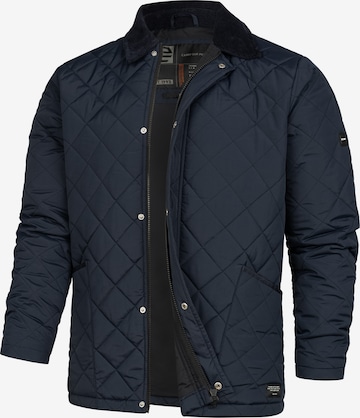 INDICODE JEANS Übergangsjacke 'Dram' in Blau: Vorderseite