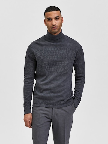 Pull-over 'Maine' SELECTED HOMME en gris : devant