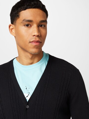 BURTON MENSWEAR LONDON Strickjacke in Schwarz